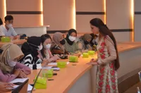 Dr. Amena Sibghatullah student interaction LSi Business School Cambodia 2023