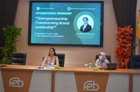 Dr. Amena Sibghatullah speaking at UNSOED FEB international workshop